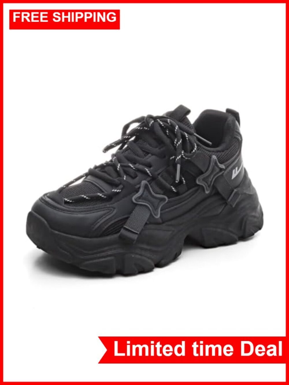 Chunky Platform Sneakers Women Breathable Mesh Thick Sole Y2K Casual